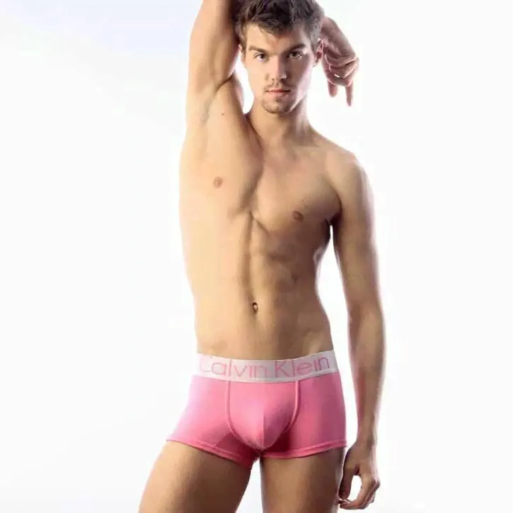 Мужские трусы боксеры Calvin Klein Steel Pink