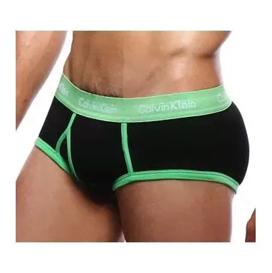 Мужские трусы брифы Calvin Klein 365 Black Green CK14202