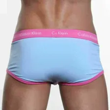 Мужские трусы брифы Calvin Klein 365 Blue Pink Brief