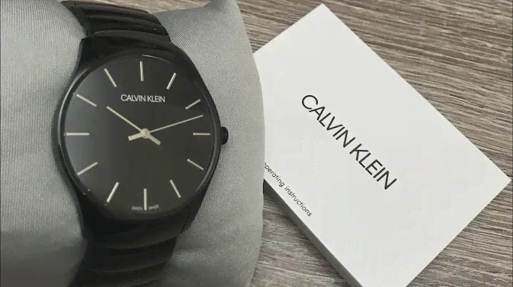 Calvin Klein Classic Too Quartz Black Dial Watch K4D21441 (Unboxing) @UnboxWatches