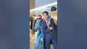 Seventeen mingyu with Maluma @Calvin Klein & follow each other’s on IG 🔥Mingyu coping maluma’s post😂