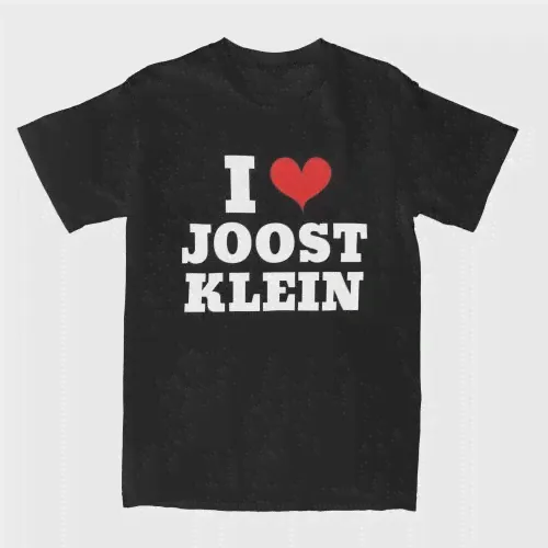 Мужская и женская рубашка I Love Joost Klein Stuff Vintage 100 _ хлопок, футболка с коротким рукавом, певец, футболка с круглым вырезом, классическая одежда (art.: 3920c718dab76)-1