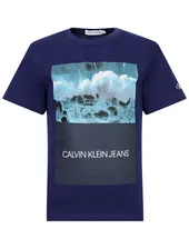 Футболка с принтом волна CALVIN KLEIN JEANS