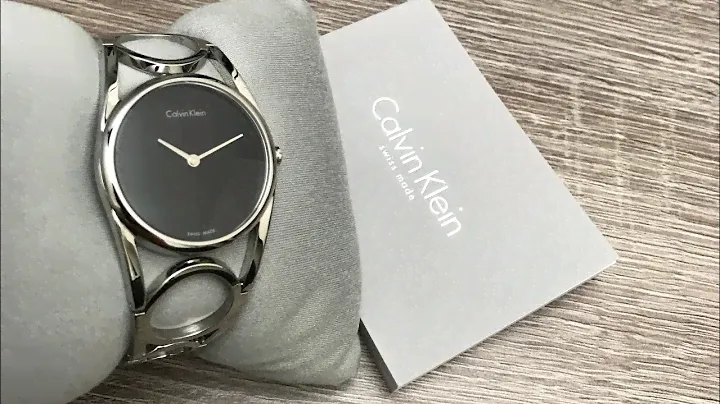 Calvin Klein Round Black Dial Stainless Steel Ladies Watch K5U2M141 (Unboxing) @UnboxWatches