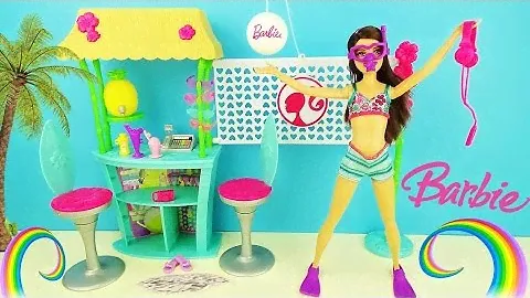 Барби сестры Игровой набор кукла Скиппер и Тики Хижина Обзор / Barbie Skipper Doll Tiki Hut Play set