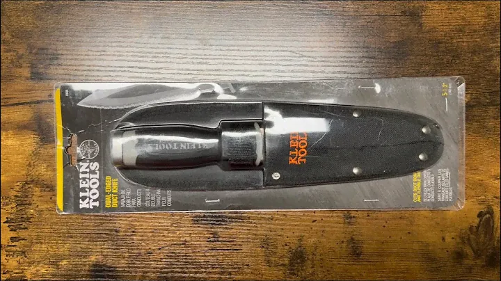 Klein Tools Serrated Stainless Knife With Sheath (DK06)