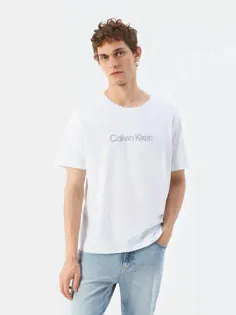Футболка мужская Calvin Klein 00GMS2K107YAF белая, размер M
