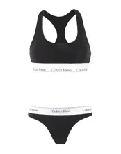 Черный комплект белья CALVIN KLEIN UNDERWEAR джерси
