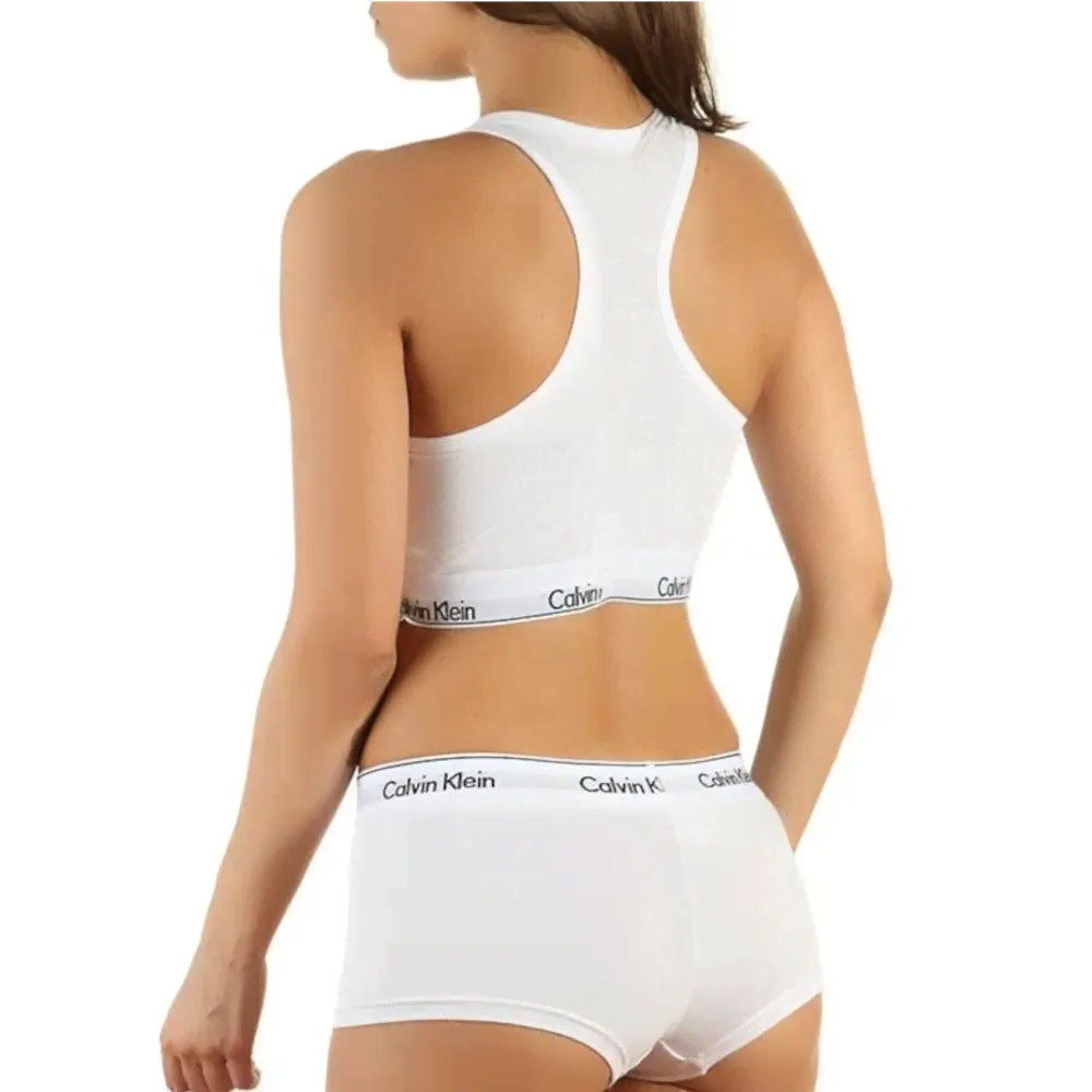 Женский комплект белый топ и боксеры Calvin Klein Women White-0