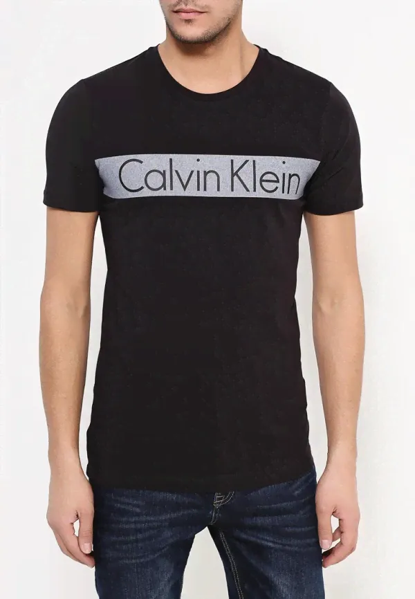 Мужская черная футболка от Calvin Klein Jeans-0