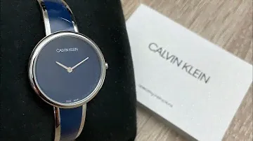 Calvin Klein Seduce Blue Dial Ladies Watch K4E2N11N (Unboxing) @UnboxWatches