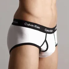 Мужские трусы брифы Calvin Klein 365 White Black Brief