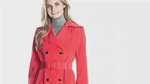Review Calvin Klein Women's Double-Breasted Trench Coat with Belt